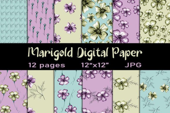 12 Floral Background. Floral Patterns.