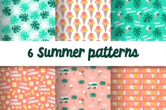 6 Summer Seamless Patterns: A Fresh and Fruity Design Collection for Your Creative Projects