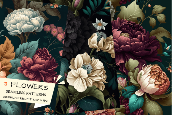 Background with Flowers, Floral Patterns: A Creative Resource for Design Projects