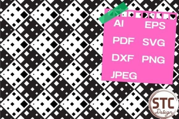 Black White Seamless Square Patterns: A Versatile Design Asset for Every Creative Need