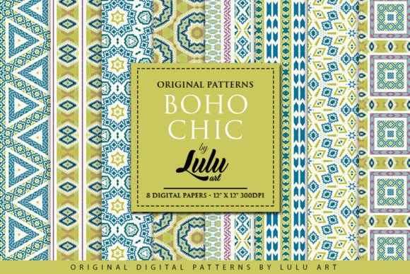Boho Chic Digital Patterns: A Versatile Resource for Creative Projects