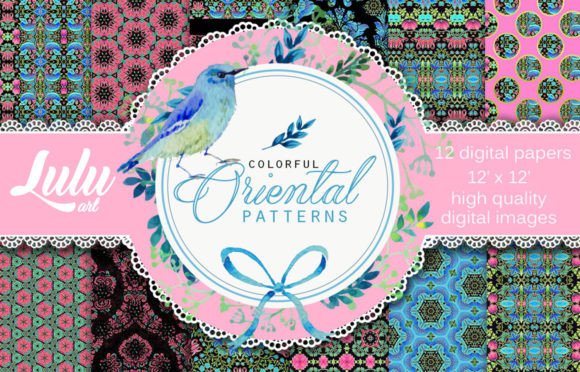 Colorful Oriental Patterns: A Digital Resource for Creative Projects