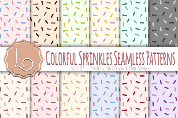 Colorful Sprinkles Seamless Patterns: A Versatile Design Asset for Creative Projects