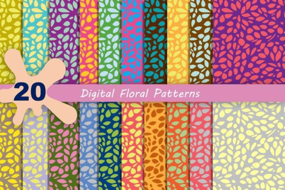 Digital Floral Patterns - Seamless