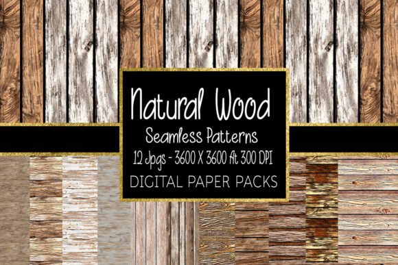 Natural Wood Seamless Patterns: A Versatile Design Asset for Creative Professionals