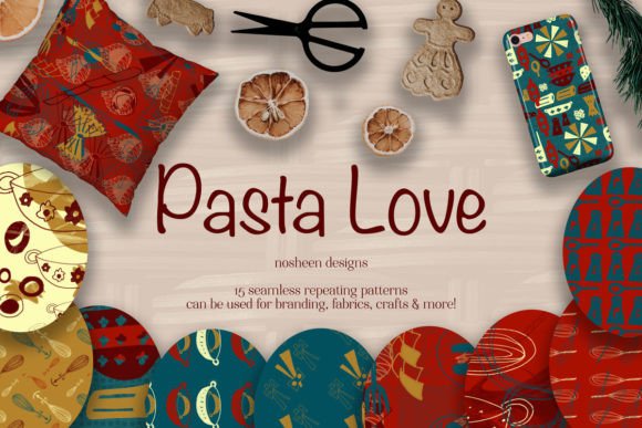 Pasta Food Kitchen Repeating Patterns: A Creative Tool for Everyday Inspiration