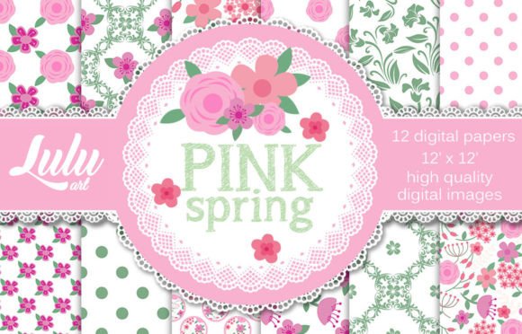 Pink Spring Patterns: A Digital Creative Resource for Modern Designers and Hobbyists