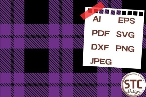 Purple Plaid Patterns: A Modern Vector Illustration for Versatile Design Applications