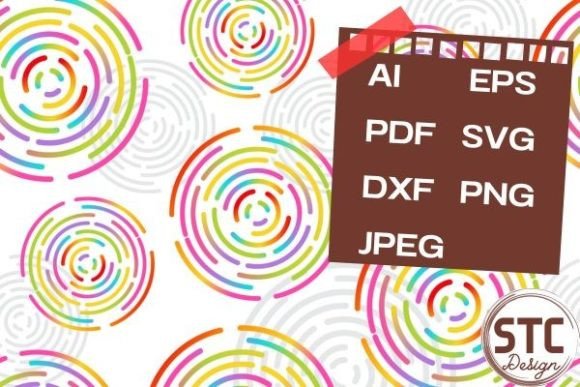 Rainbow Circle Line Seamless Patterns: A Versatile Design Solution for Modern Creations
