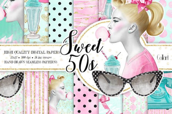 Sweet 50s Retro Patterns for Modern Creators